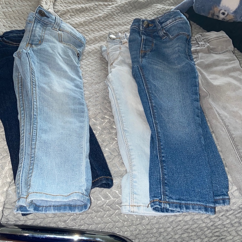 Gap 1 ,Old navy jeans 3 , Oshkosh 2 all skinny jeans